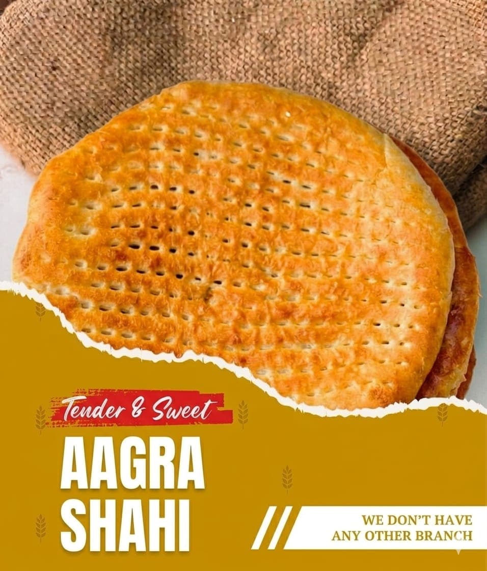 Shahi Sheermal freshly baked at Madina Sheermal House, Karachi